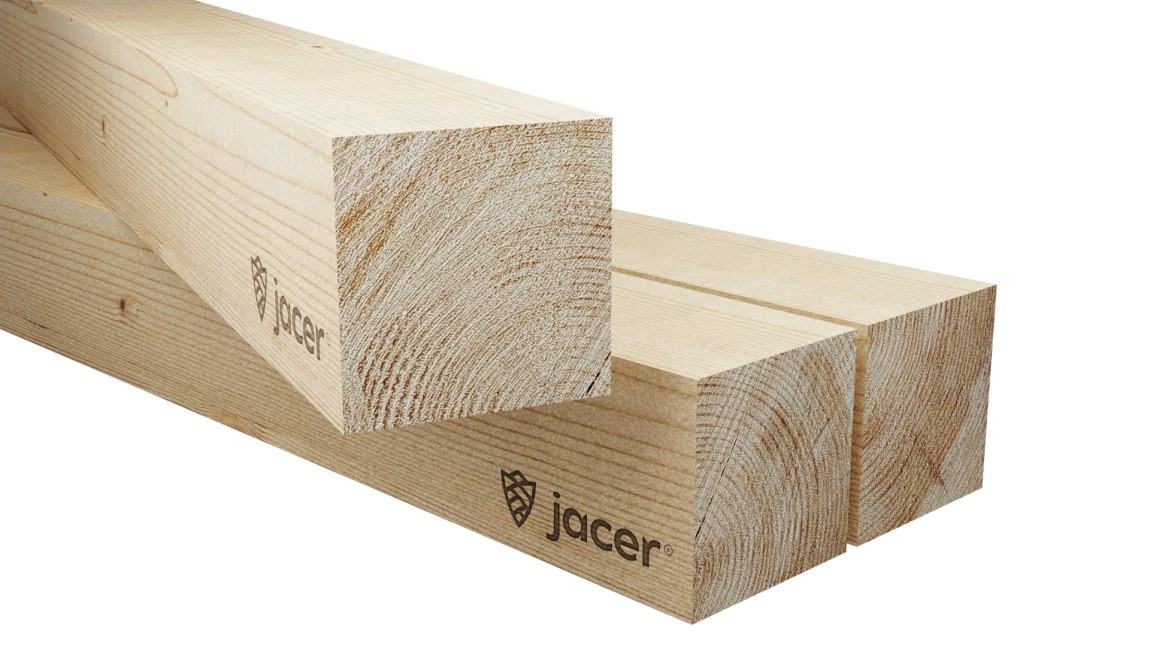 Smrkový dřevěný hranol 100/100/4000 - Stavební řezivo Hranoly